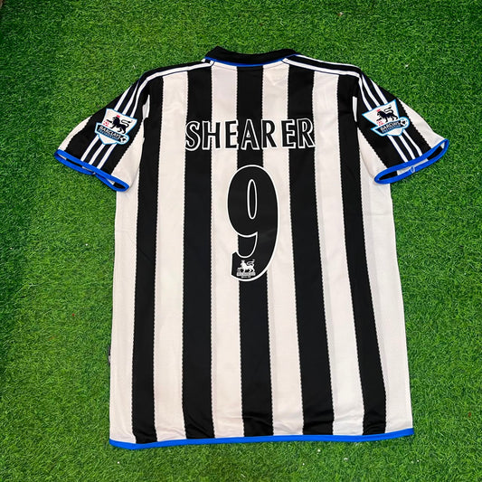Alan Shearer #9 Newcastle United Retro Trikot Kit Jersey Fußballtrikot
