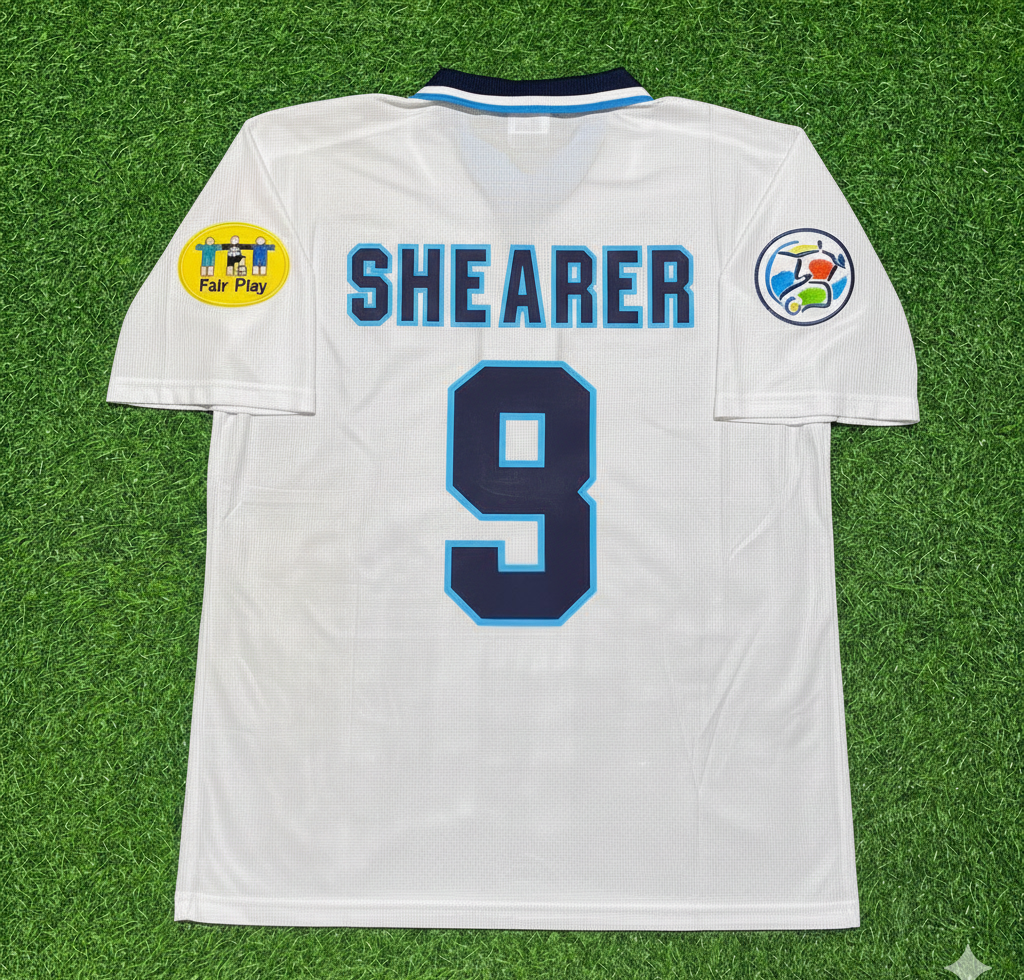 Alan Shearer England EURO 1996 Retro Football Jersey