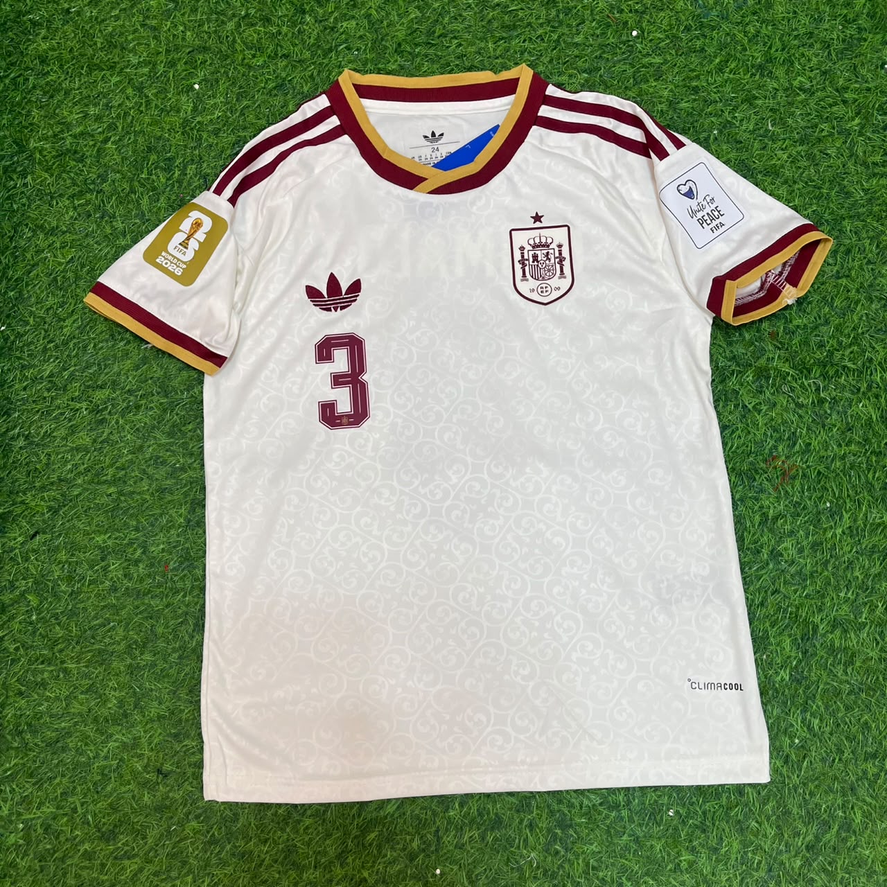 Alejandro Grimaldo 3- Spain 2026 World Cup Away Football Jersey