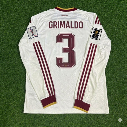 Alejandro Grimaldo #3 Spain 2026 World Cup Away Long Sleeve Jersey Trikot Maillot