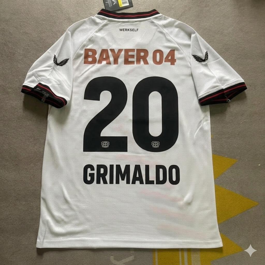Maillot de Football Rétro Domicile Alejandro Grimaldo Bayer 04 Leverkusen 2023/2024