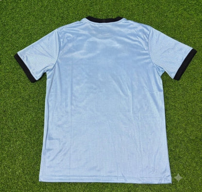 Germany 125th Year Special Clear Blue Retro Football Jersey