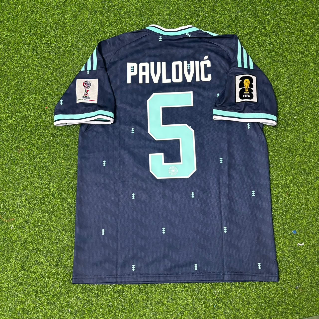 Maillot de football Aleksandar Pavlović 5# Allemagne Coupe du Monde 2026