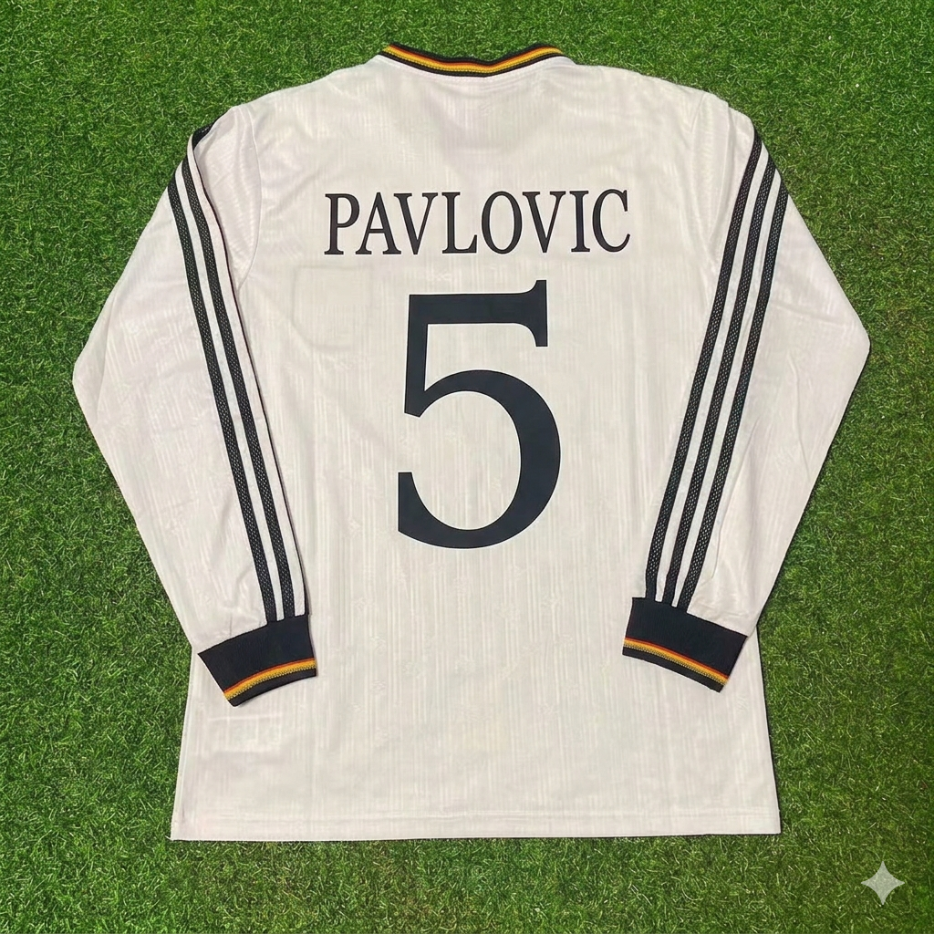 Aleksandar Pavlović #5 Germany Long Sleeve Retro Football Jersey Kit