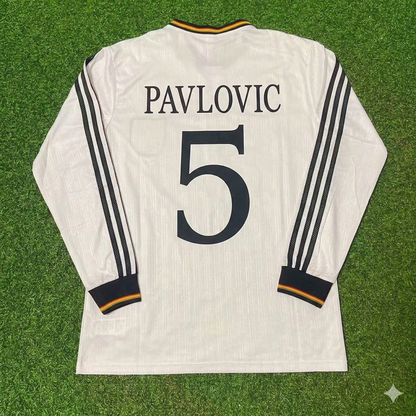 Aleksandar Pavlović #5 Germany Long Sleeve Retro Football Jersey Kit