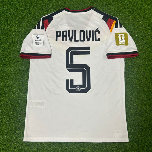 Aleksandar Pavlovic Germany 2026 World Cup Home Jersey Trikot Maillot