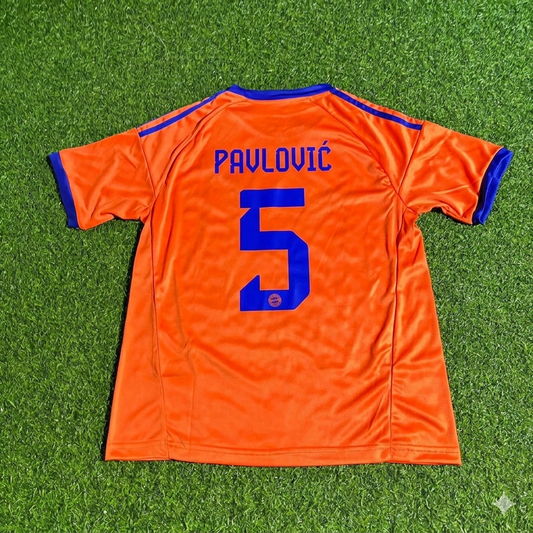 Aleksander Pavlovic #5 Germany 2026 Orange Football Jersey