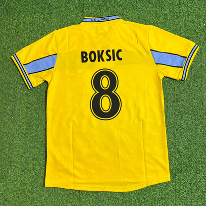 Alen Boksic Lazio 1998-2000 Yellow Retro Football Jersey