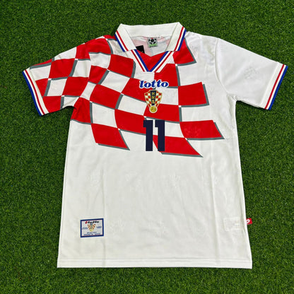 Alen Boksic Croatia 1998 Retro Football Jersey