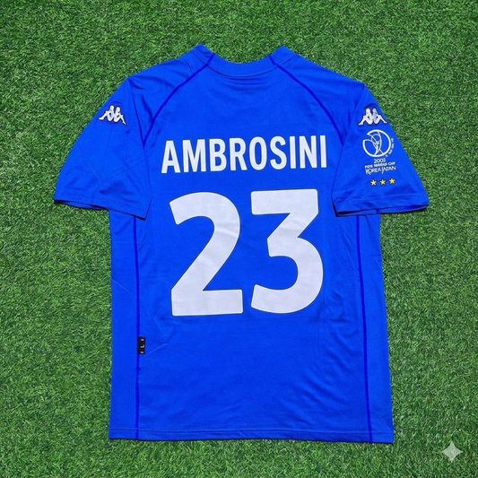 Massimo Ambrosini #23 Italy 2002 World Cup Home Retro Jersey