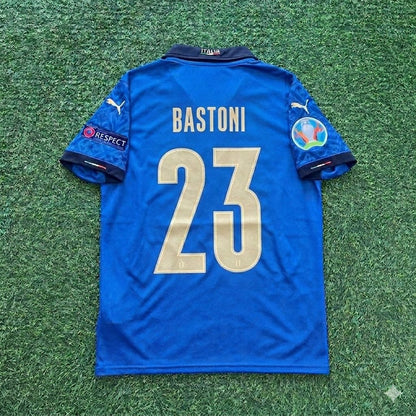 Alessandro Bastoni #23 Italy EURO 2020 Final Retro Soccer Jersey – | Trikot | Maillot Soccer Shirt