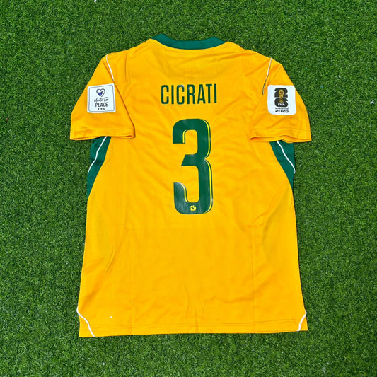 Alessandro Circati Australia 2026 World Cup Home Yellow Football Jersey