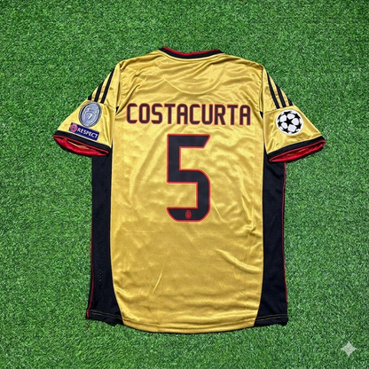 Alessandro Costacurta #5 AC Milan Gold Retro Trikot Jersey