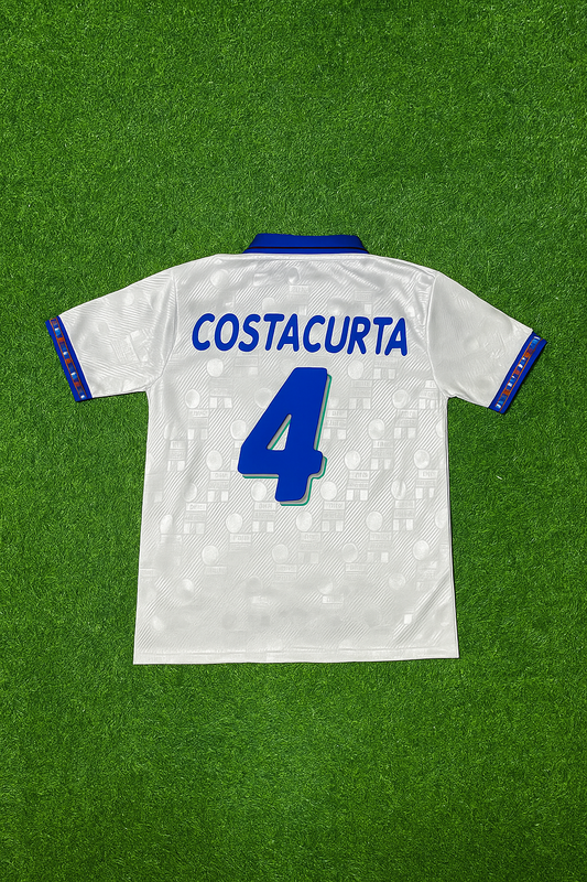 Alessandro Costacurta Italy 1994 World Cup White Retro Football Jersey Kit