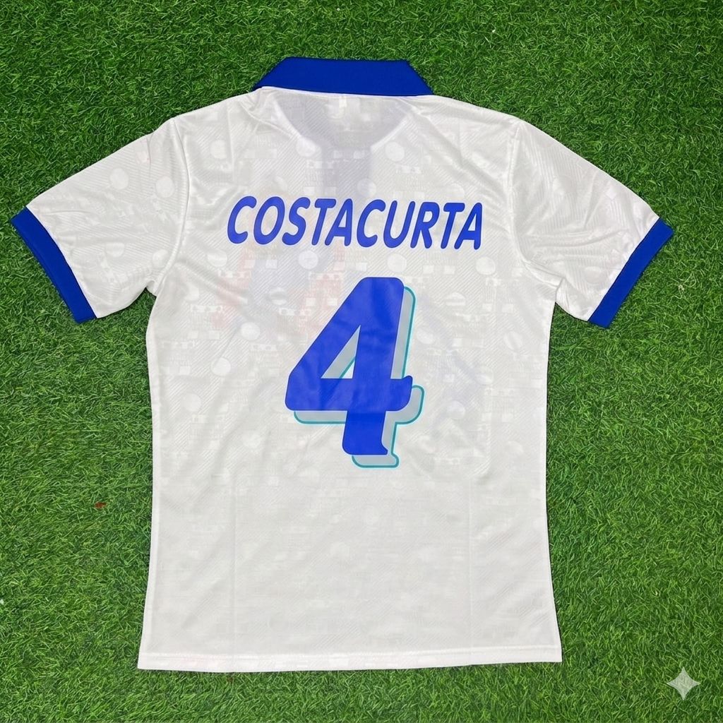 Alessandro Costacurta Italy 1994 World Cup White Retro Football Jersey