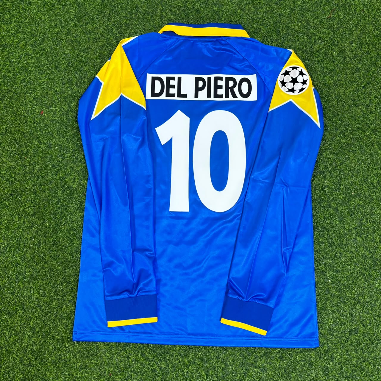 Alessandro Del Piero 10 – Juventus 1995–1997 Blue Long Sleeve Retro Kit Jersey – | Trikot | Maillot