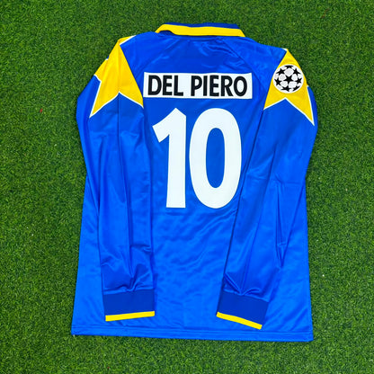 Alessandro Del Piero 10 – Juventus 1995–1997 Blue Long Sleeve Retro Kit Jersey – | Trikot | Maillot