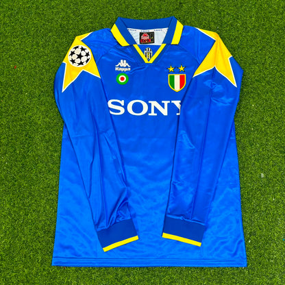 Alessandro Del Piero 10 – Juventus 1995–1997 Blue Long Sleeve Retro Kit Jersey – | Trikot | Maillot