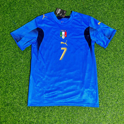 Alessandro Del Piero Italy 2006 World Cup Final Retro Football Jersey