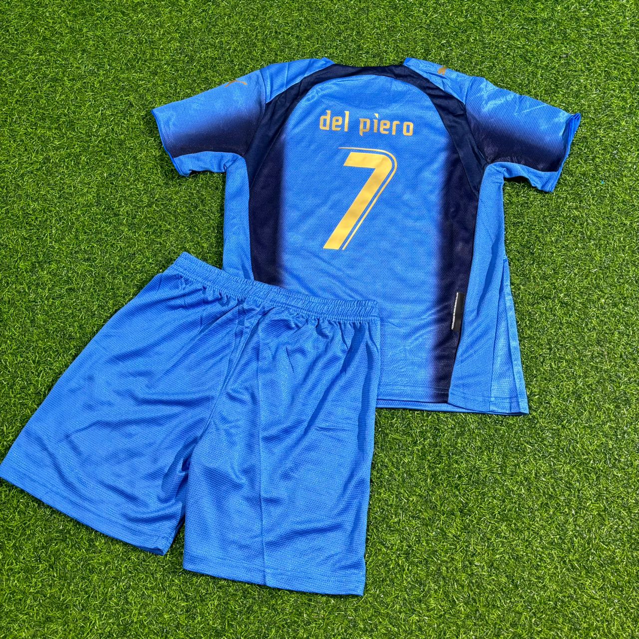 Maillot de football rétro pour enfant Alessandro Del Piero 7 - Italie, finale de la Coupe du Monde 2006