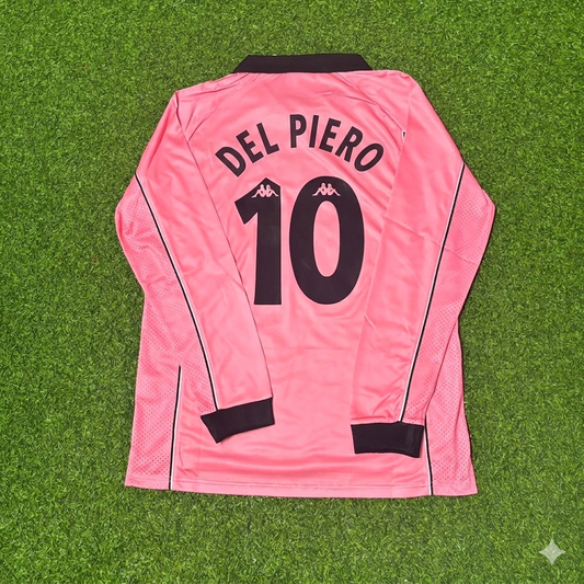 Alessandro Del Piero #10 Juventus 1995 Pink Maglia Kit Jersey Trikot Maillot