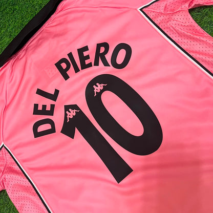 Maillot de football rétro rose enfant Zinedine Zidane Juventus 1996–1998