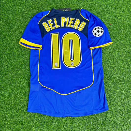Alessandro Del Piero Juventus 2004-2005 Blue Retro Jersey | Kit | Trikot | Maillot Soccer Shirt
