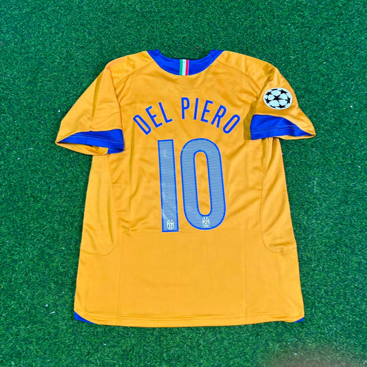 Alessandro Del Piero Juventus 2005-2006 Yellow Third Retro Football Jersey
