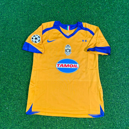 Alessandro Del Piero Juventus 2005-2006 Yellow Third Retro Football Jersey