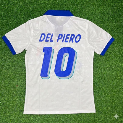 Alessandro Del Piero Italy White Retro Football Jersey Trikot Maillot