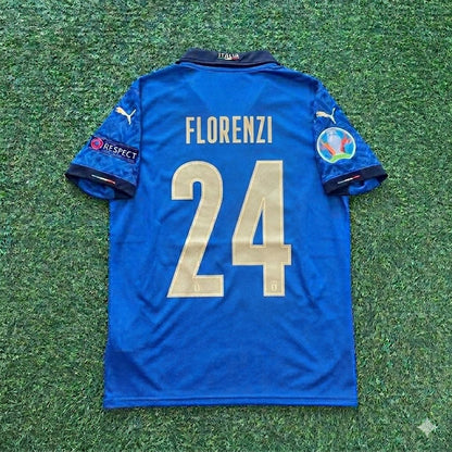 Alessandro Florenzi #24 Italy EURO 2020 Final Retro Soccer Jersey – | Trikot | Maillot Soccer Shirt