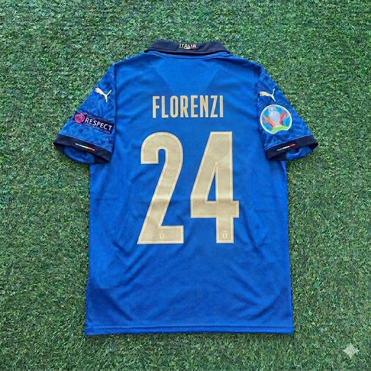 Alessandro Florenzi #24 Italy EURO 2020 Final Retro Soccer Jersey – | Trikot | Maillot Soccer Shirt
