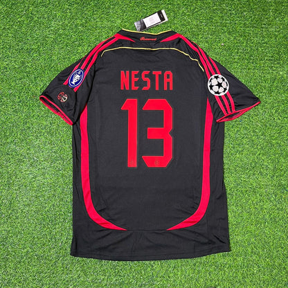 Alessandro Nesta 13  – AC Milan 2006–2007 Retro Kit Jersey – | Trikot | Maillot | Maglia Soccer Shirt