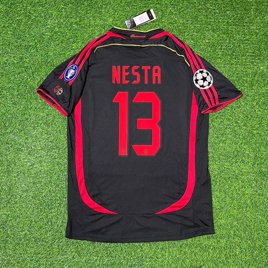 Alessandro Nesta 13  – AC Milan 2006–2007 Retro Kit Jersey – | Trikot | Maillot | Maglia Soccer Shirt