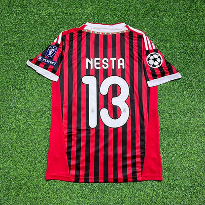 Maillot de football rétro domicile AC Milan 2011/12 - Alessandro Nesta 13