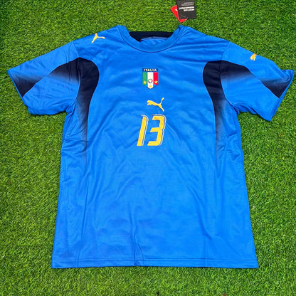 Alessandro Nesta 13 - Italy 2006 World Cup Final Retro Jersey Maillot Trikot Maglia Soccer Shirt
