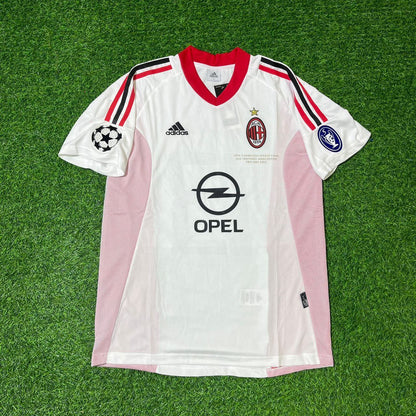 Alessandro Nesta AC Milan 2003 Champions League Final White Retro Football Jersey