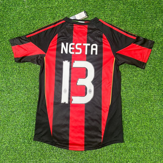 Alessandro Nesta AC Milan 2010/2011 Retro Football Jersey