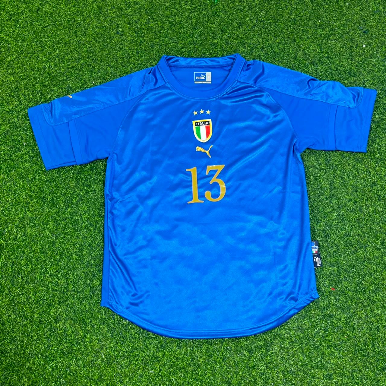Alessandro Nesta Italy 2004-2005 World Cup Home Retro Jersey