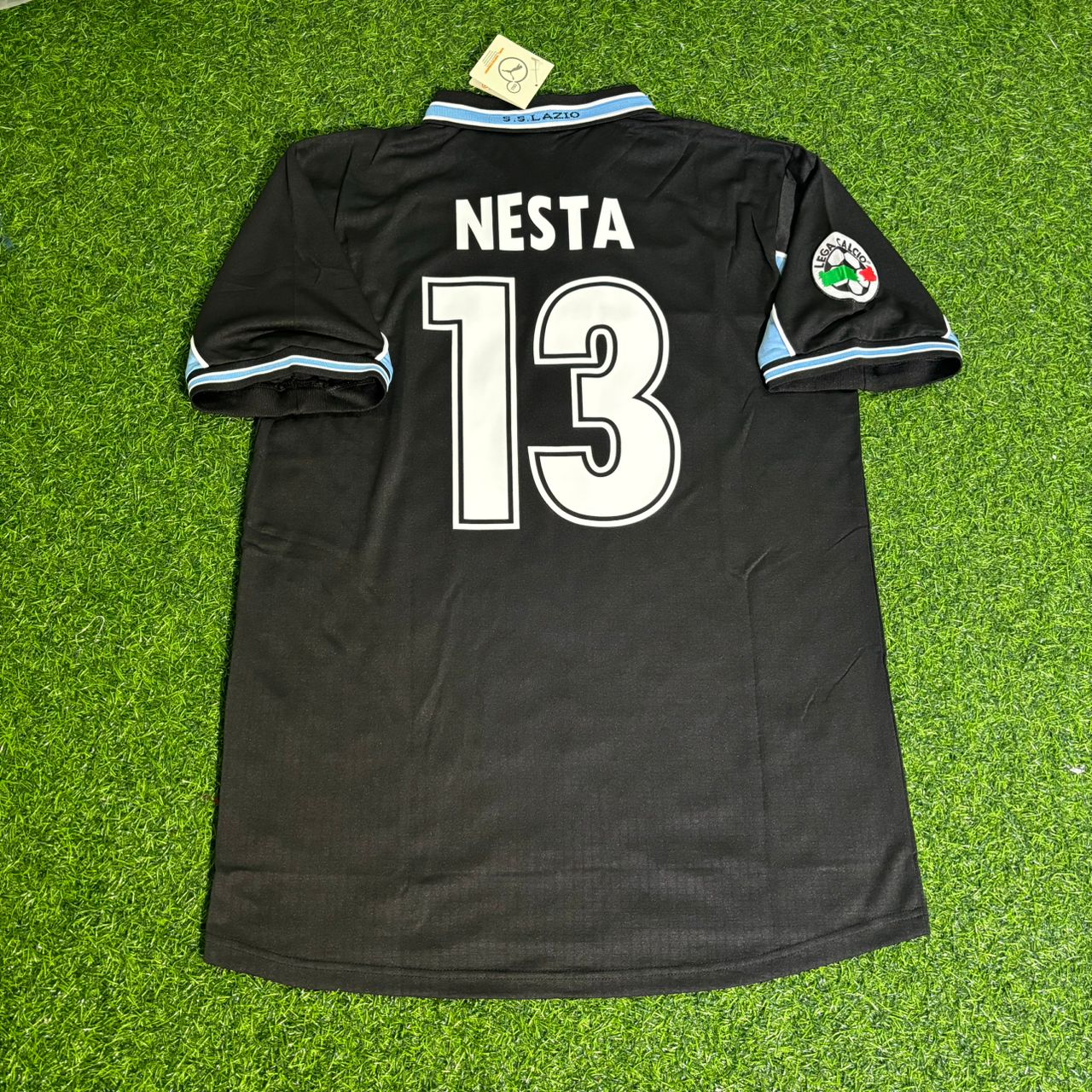 Alessandro Nesta Lazio 1998/2000 Black Retro Football Jersey