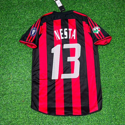 Alessandro Nesta Milan 2003/2004 Home Retro Football Jersey