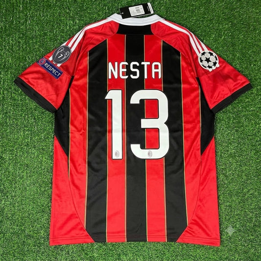 Alessandro Nesta – AC Milan Home Retro Kit Jersey – | Trikot | Maillot Soccer Shirt