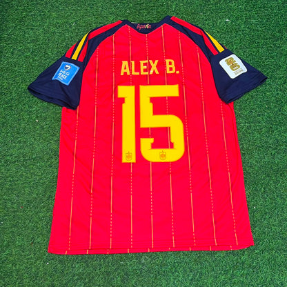 Maillot de football domicile Alex Baena #15 Espagne Coupe du Monde 2026