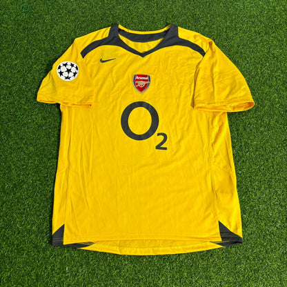 Alexander Hleb 13 - Arsenal 2005/06 Yellow Retro Kit Jersey Trikot Maillot Maglia