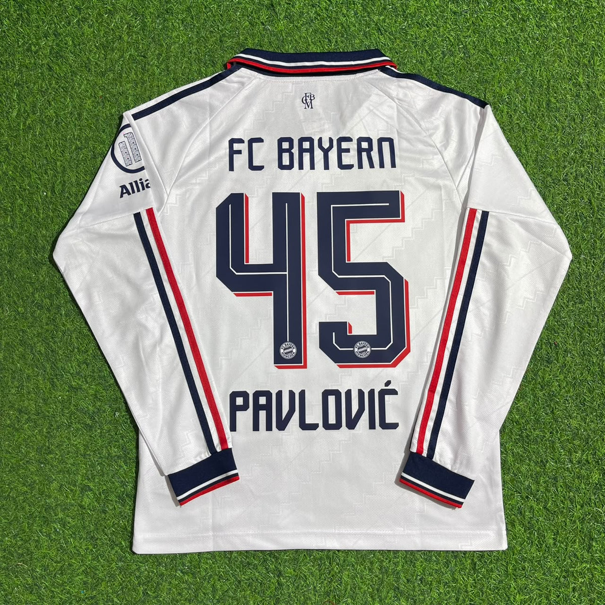Aleksandar Pavlović #45 Bayern Munchen 2027 Away Long Sleeve New season Trikot Soccer Shirt