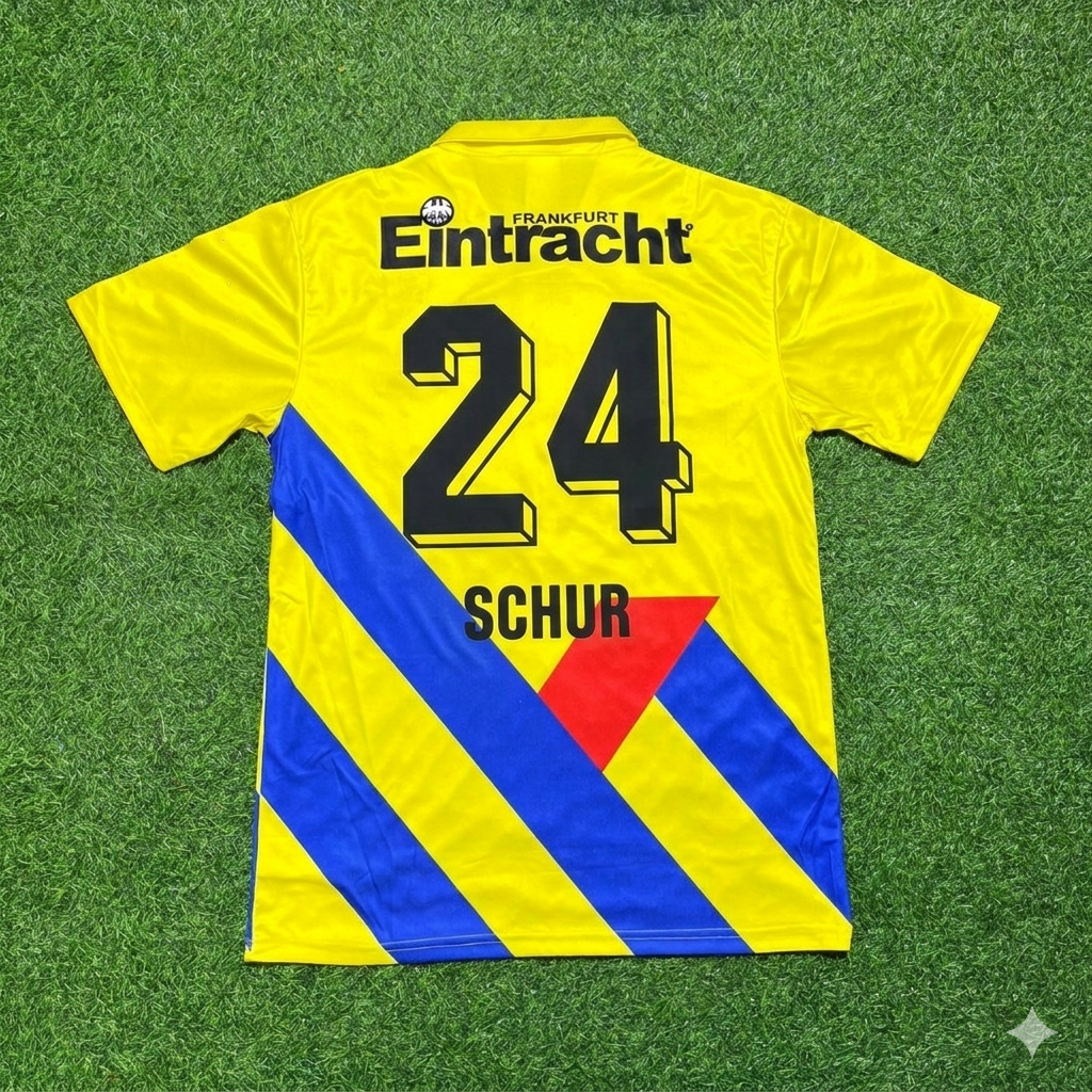 Alexander Schur Eintracht Frankfurt Retro Yellow Football Jersey