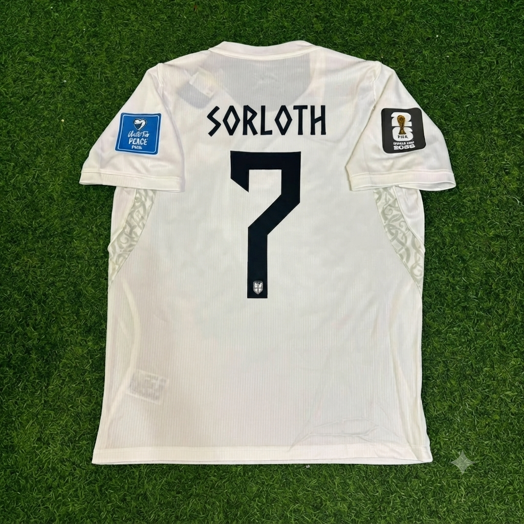 Alexander Sørloth #7 Norway 2026 World Cup White Football Jersey