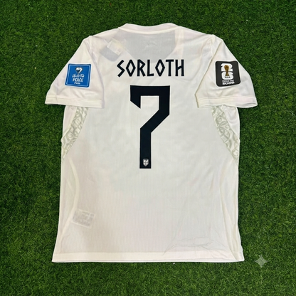 Alexander Sørloth #7 Norway 2026 World Cup White Football Jersey