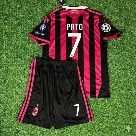 Alexandre Pato #7 – AC Milan 2009-10 Retro-Trikot – | KinderTrikot | Maillot Enfant Soccer Shirt