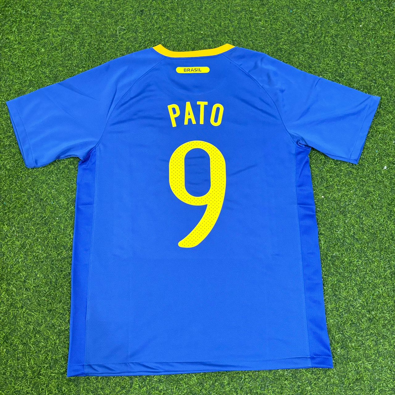 Alexandre Pato Brazil 2010 World Cup Retro Blue Jersey Trikot